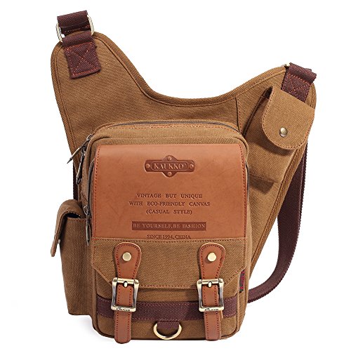KAUKKO Canvas Taktisch Jahrgang Brusttasche Tactical Schultertasche, 1-khaki, Einheitsgröße KAUKKO Canvas Taktisch Jahrgang Brusttasche Tactical Schultertasche, 1-khaki, Einheitsgröße von KAUKKO