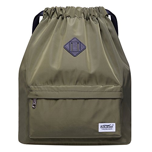 KAUKKO Beutel Rucksack Hipster Kordelzug Turnbeutel Gymsack mit Innentasche Sportbeutel für Damen & Herren, 21L KAUKKO Beutel Rucksack Hipster Kordelzug Turnbeutel Gymsack mit Innentasche Sportbeutel für Damen & Herren, 21L von KAUKKO