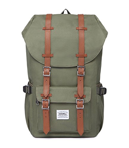 KAUKKO Rucksack Damen Herren Daypack mit Laptopfach für 15 Zoll Notebook für Schule, Uni, Reisen, Wandern, 22L (Grün) KAUKKO Rucksack Damen Herren Daypack mit Laptopfach für 15 Zoll Notebook für Schule, Uni, Reisen, Wandern, 22L (Grün) von KAUKKO
