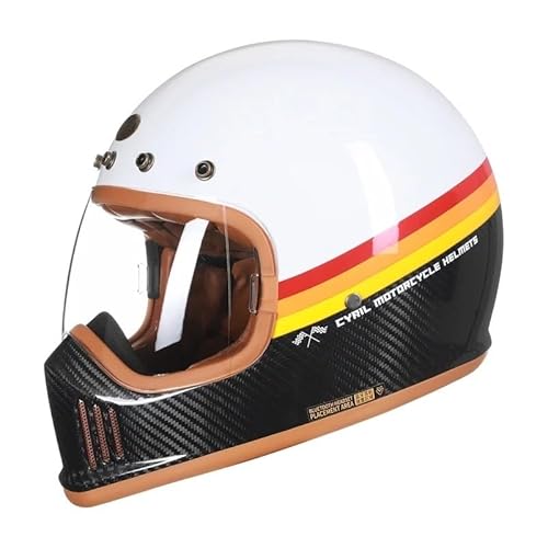 Integralhelm - Motorradhelm Integralhelm, Motorradhelm Offenes Gesicht, Integralhelm(7,M) von KCHYCV