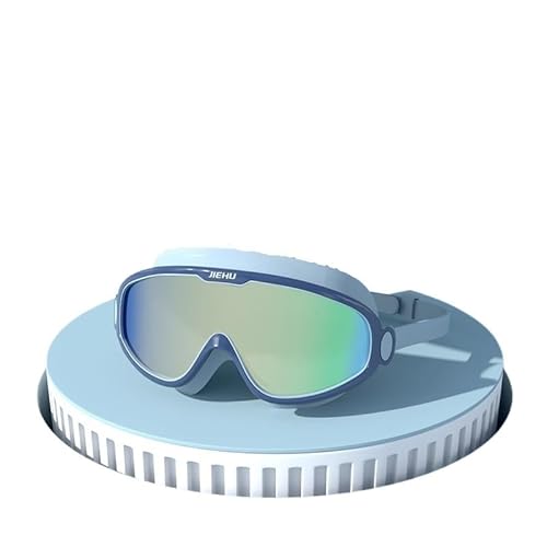 KCHYCV CrystalView Universal-Schwimmbrille – Klare Unterwassersicht for Schwimmer und Taucher(Color Plated Blue+Silicone White) von KCHYCV