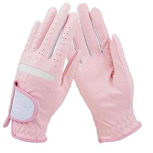 KCHYCV Golfausrüstung: Handschuhe und Handschützer – Verbesserter Griff und atmungsaktives Design for Männer und Frauen(Pink,Size 21) von KCHYCV