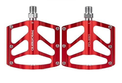 KCHYCV Rennrad-Hybridpedale rutschfeste Mountainbike-Pedale Fahrradpedale Fahrradpedale Flache Fahrradpedale for Mountainbike Rennrad Wanderrad rutschfest Wasserdicht(R85 Foot Pedal Red) von KCHYCV