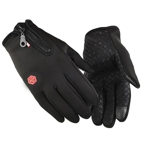 Winterhandschuhe für Damen und Herren, Motorradfahrhandschuhe, winddichte Winterhandschuhe, warme Handschuhe, bequeme und flexible Fahrradhandschuhe für Skifahren im Freien, Radfahren, Camping, Angeln von KCHYCV