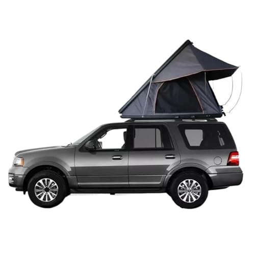 Aluminium Clamshell Hard Shell Pickup LKW Auto Dach Top Zelt Outdoor Camping Dreieck Auto Dachzelt(Dark Khaki) von KCYANO