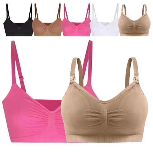 Earlearning Wireless Bra, Earlearning Women 's Wireless Sculpting Bra, Women 's Wireless Sculpt Bra, 2024 Seamless Shaping Bra mit verstellbaren Schulterriemen (2PCS-E,M_) von KDAKSA