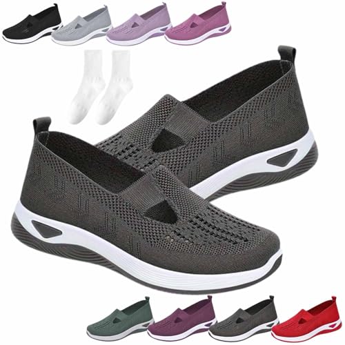 Lunashinex Orthopädische Schuhe Lunashinex Gestrickte Turnschuhe Lunashinex Schuhe Allsaleshere Orthopädische Turnschuhe Frauen Bequeme Atmungsaktive Gestrickte Turnschuhe (1Stück-G,36 EU) von KDAKSA