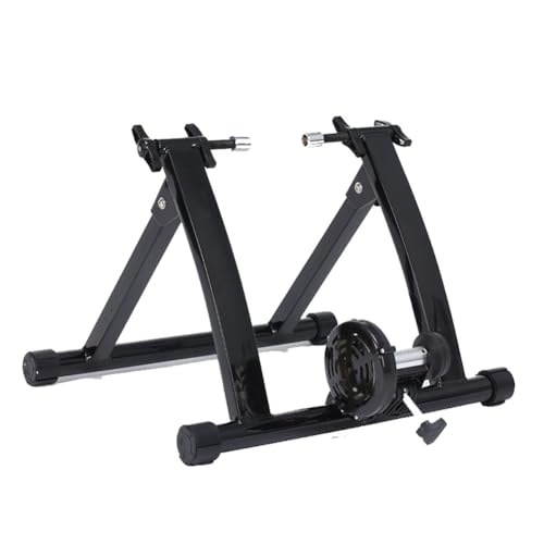 Turbotrainer aus Stahl für Indoor-Training, magnetischer Fahrradtrainer-Ständer, Heimfitnessgerät zum Fahrradfahren, verwandelt das Fahrrad in EIN Fitness-/Geschwindigkeits-/Traini von KDOQ