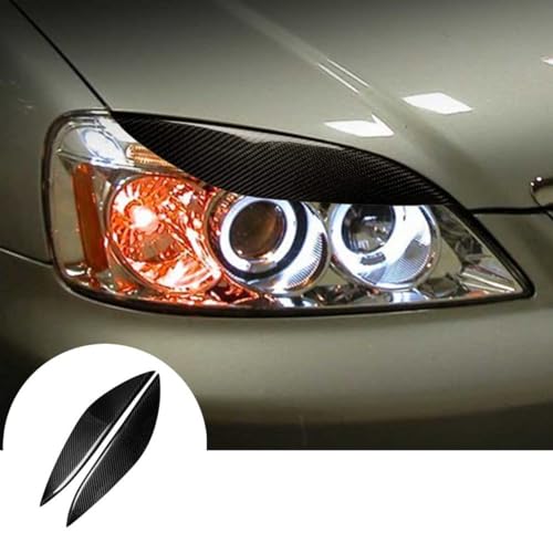 Autoscheinwerferlampe Augenbrauen Augenlider Zierabdeckung Scheinwerferaugenbraue, für Civic 2001-2003 von KEADSMK
