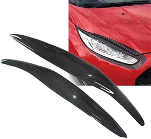Autoscheinwerferlampe Augenbrauen Augenlider Zierabdeckung Scheinwerferaugenbraue, für Ford Fiesta MK7.5 MK8 2012-2017 von KEADSMK