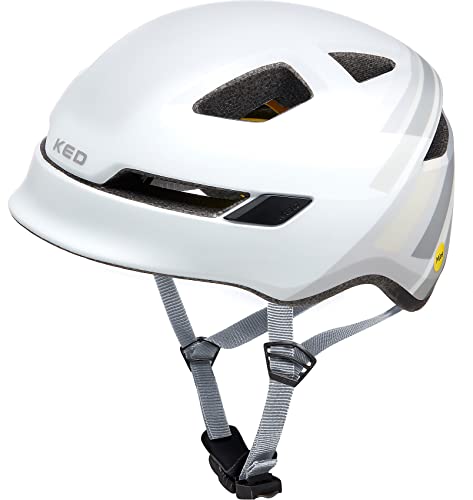 KED Unisex Jugend POP Fahrradhelm, Grey, S | 48-52cm von KED