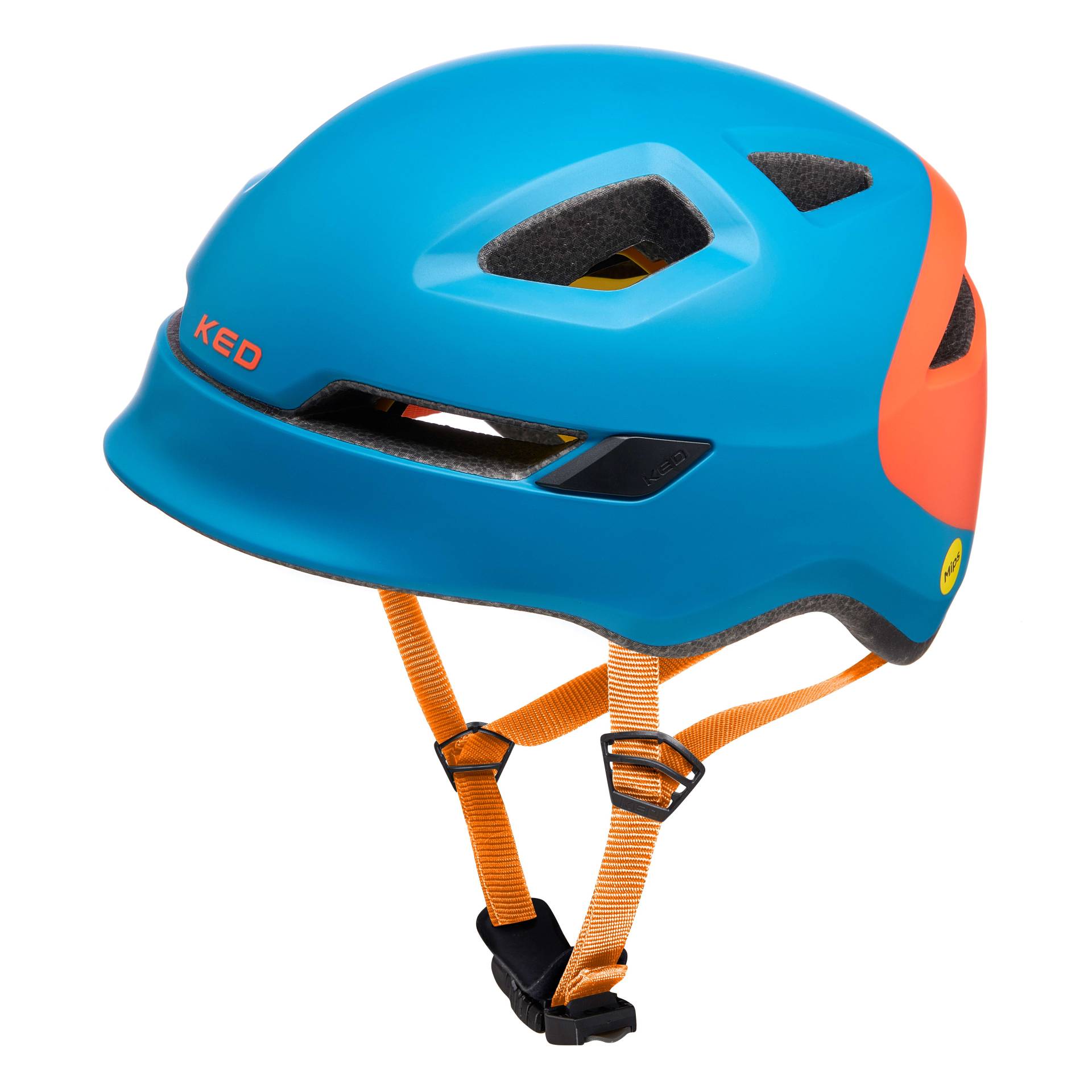 KED Fahrradhelm "Pop Petrol Orange", Größe S von KED