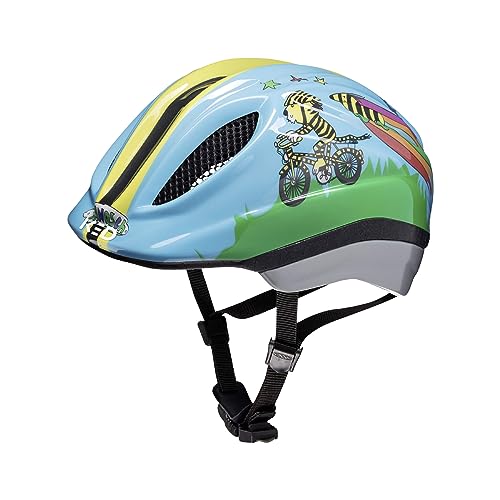 Meggy II Originals Kinder Fahrradhelm, Made in Germany, mit LED-Rücklicht, nur 220g, QUICKSAFE Verstellsystem und Insektenschutz von KED