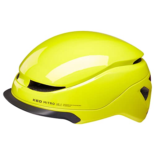 KED Unisex-Adult MITRO UE-1 Fahrradhelm, Neon Green, M (52-58 cm) von KED