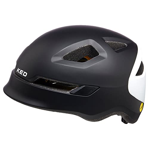 KED Unisex Jugend POP Fahrradhelm, Black White, M | 52-56cm KED Unisex Jugend POP Fahrradhelm, Black White, M | 52-56cm von KED