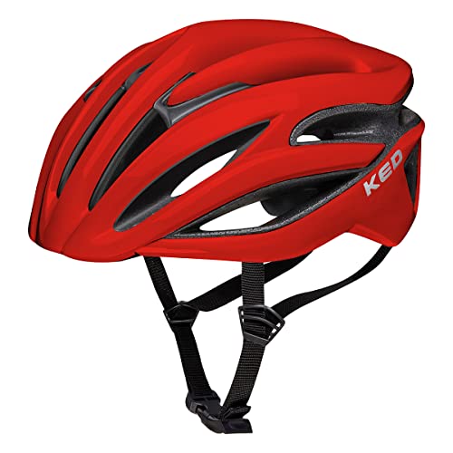 KED Rayzon Fahrradhelm, Fiery red, L (57-61cm) von KED