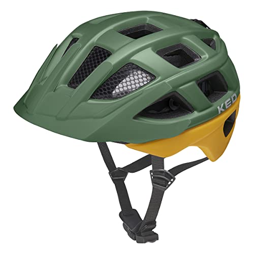 KED Unisex Jugend Kailu Fahrradhelm, Green Yellow matt, S (49-53cm) von KED