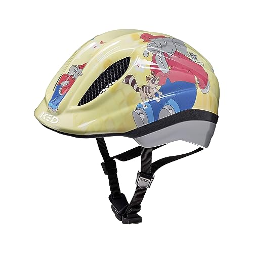 Meggy II Originals Kinder Fahrradhelm, Made in Germany, mit LED-Rücklicht, nur 220g, QUICKSAFE Verstellsystem und Insektenschutz von KED