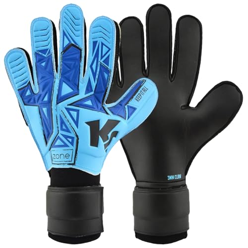 KEEPERsport Kinder Torwarthandschuhe Zone RC ohne Fingerschutz, 3mm Grip, Fussballhandschuhe für Kinder und Jugendliche, Farbe: blau, Größe: 5 KEEPERsport Kinder Torwarthandschuhe Zone RC ohne Fingerschutz, 3mm Grip, Fussballhandschuhe für Kinder und Jugendliche, Farbe: blau, Größe: 5 von KEEPERsport