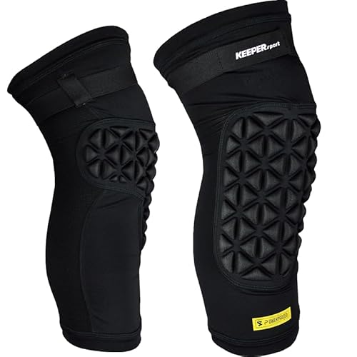 KEEPERsport Knee Guards-Knieschoner – Schutz für alle Sportarten, verstellbare Passform, Stoßdämpfend, rutschfest, Ideal für Fußball, Volleyball, Handball & Outdoor, Unisex, Schwarz, Erwachsene S-XXL KEEPERsport Knee Guards-Knieschoner – Schutz für alle Sportarten, verstellbare Passform, Stoßdämpfend, rutschfest, Ideal für Fußball, Volleyball, Handball & Outdoor, Unisex, Schwarz, Erwachsene S-XXL von KEEPERsport