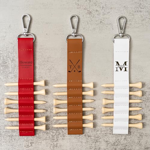 KEMEILA Golftaschenanhänger, personalisierbar, Golf-Geschenk für Trauzeugen, individuelles Geschenk für Bräutigam, Leder, Golf-Zubehör, Geschenk für Golfer KEMEILA Golftaschenanhänger, personalisierbar, Golf-Geschenk für Trauzeugen, individuelles Geschenk für Bräutigam, Leder, Golf-Zubehör, Geschenk für Golfer von KEMEILA