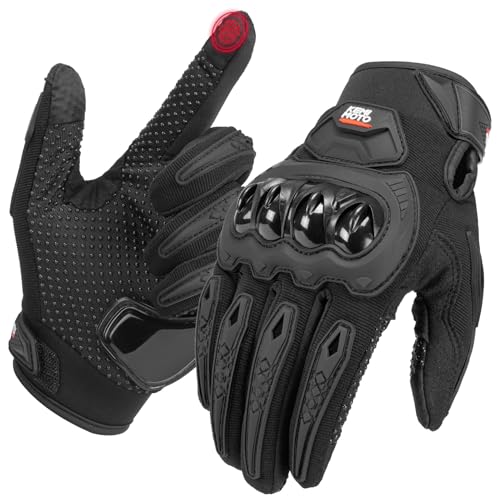KEMIMOTO Motorrad Handschuhe Herr, Motorradhandschuhe Sommer mit Knöchelprotektor und Touchscreen, Atmungsaktive Outdoor Handschuhe für Herren und Damen, für Motorrad, Fahrrad, Roller, Jagd KEMIMOTO Motorrad Handschuhe Herr, Motorradhandschuhe Sommer mit Knöchelprotektor und Touchscreen, Atmungsaktive Outdoor Handschuhe für Herren und Damen, für Motorrad, Fahrrad, Roller, Jagd von KEMIMOTO