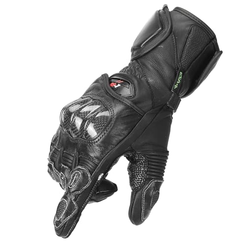 KEMIMOTO Motorradhandschuhe Herren, Carbon Fiber Motorrad Handschuhe, ESA-Polsterung & Touchscreen-Funktion, rutschfeste Handfläche für Renn, Motorrad, Fahrrad, Roller, Jagd, Alltagsfahrten KEMIMOTO Motorradhandschuhe Herren, Carbon Fiber Motorrad Handschuhe, ESA-Polsterung & Touchscreen-Funktion, rutschfeste Handfläche für Renn, Motorrad, Fahrrad, Roller, Jagd, Alltagsfahrten von KEMIMOTO