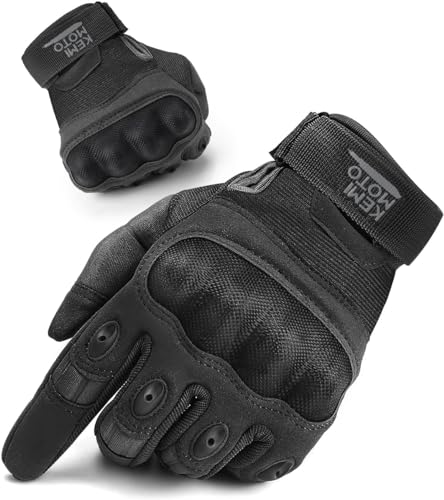 KEMIMOTO Taktische Handschuhe, Arbeitshandschuhe, Militär Einsatzhandschuhe mit Kohlefaser Knöchelprotektor, Atmungsaktiv, Vollfinger, für Arbeit, Wandern, Motorrad, Jagd und Security KEMIMOTO Taktische Handschuhe, Arbeitshandschuhe, Militär Einsatzhandschuhe mit Kohlefaser Knöchelprotektor, Atmungsaktiv, Vollfinger, für Arbeit, Wandern, Motorrad, Jagd und Security von KEMIMOTO