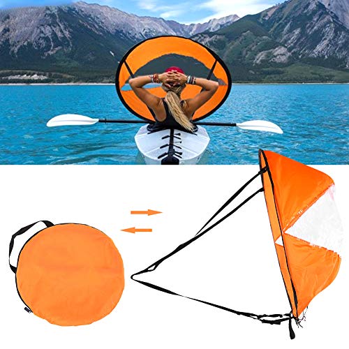 KENANLAN Kajak Segel, Tragbares Faltbares Hochtransparentes Spezial Segel Windpaddel für Kajak-Kanu-Schlauchboote von KENANLAN