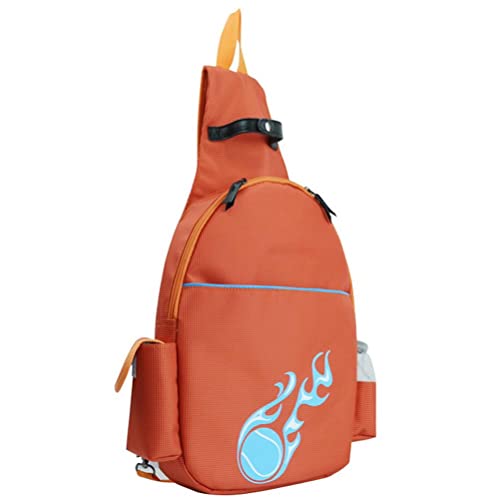 KENANLAN Tennisschlägertasche Tennisschlägerrucksack Tennisrucksack für Damen, Tennistasche Tennisrucksack für Damen Herren für 2 Tennisschläger tragbar für Outdoor-Sportarten (Orange) von KENANLAN