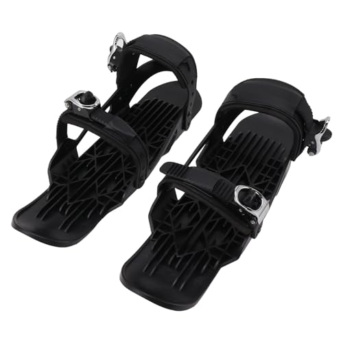 Mini Ski Skates, Schnee Skates, Schwarz, Verstellbar, Kurze Mini Ski Skates, Kurze Snowskates, Snowblades für Schnee Wintersport von KENANLAN