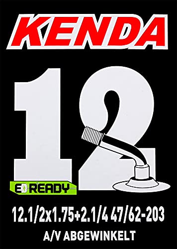 Kenda Unisex – Erwachsene Universalschlauch 12" (47/62-203) 12.5x1.75-2.25, AV 45° abgewinkelt, formgeheizt, schwarz Kenda Unisex – Erwachsene Universalschlauch 12" (47/62-203) 12.5x1.75-2.25, AV 45° abgewinkelt, formgeheizt, schwarz von Kenda