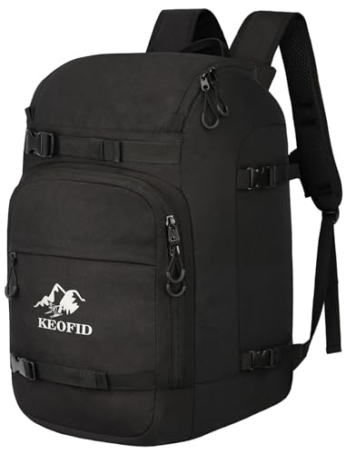 KEOFID Skischuhtasche für Damen und Herren, 50L Ski-Reiserucksack und Snowboardtasche von KEOFID