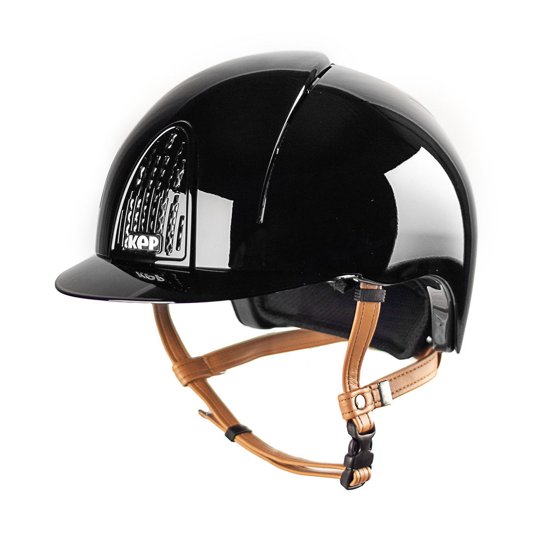 KEP Cromo Smart polish Reithelm hellbraune Riemen KEP Cromo Smart polish Reithelm hellbraune Riemen von KEP