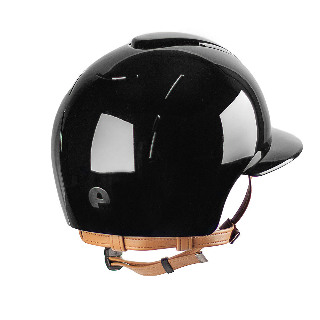 KEP Reithelm Cromo Smart Polish PoloSchirm mit Beigen Kinnriemen KEP Reithelm Cromo Smart Polish PoloSchirm mit Beigen Kinnriemen von KEP