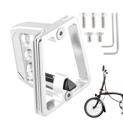 Vorderradträgerblock für Fahrrad, stabile Faltbare Fahrradhalterung, Fahrradvorderträgerblock aus Aluminiumlegierung, sturzsicherer Fahrradtaschenhalter, Mehrzweck-Vorderradträgerblock für Reisen von KERALI