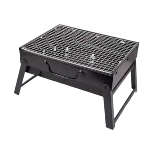 KESOTO Kompakter Grill für Picknicks Und Reisen, Tragbare Grillstation, 27x35x20cm von KESOTO