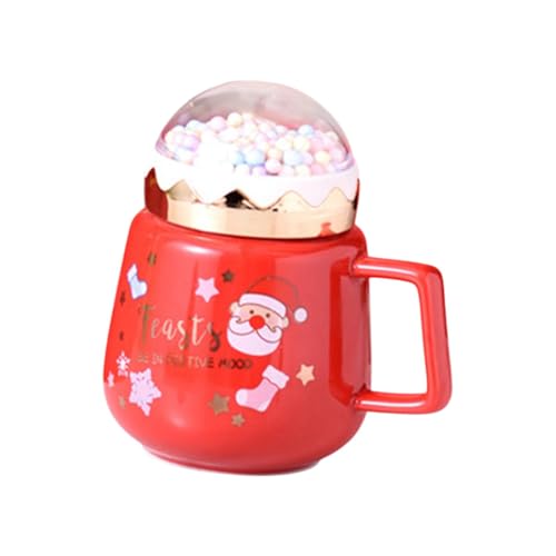 KESOTO Weihnachten Kaffeetasse Kaffeetasse Teetasse Milchbecher Tasse für Cappuccino Getränke, Weihnachtsmann von KESOTO