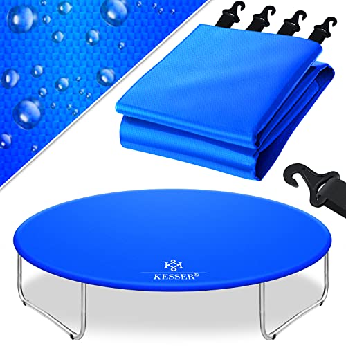 KESSER® Trampolin Abdeckung Ø 305cm | Regenabdeckung wetterfest, reißfest & UV-beständig | Outdoor Wetterschutzplane Trampolinschutz Abdeckplane, Blau von KESSER