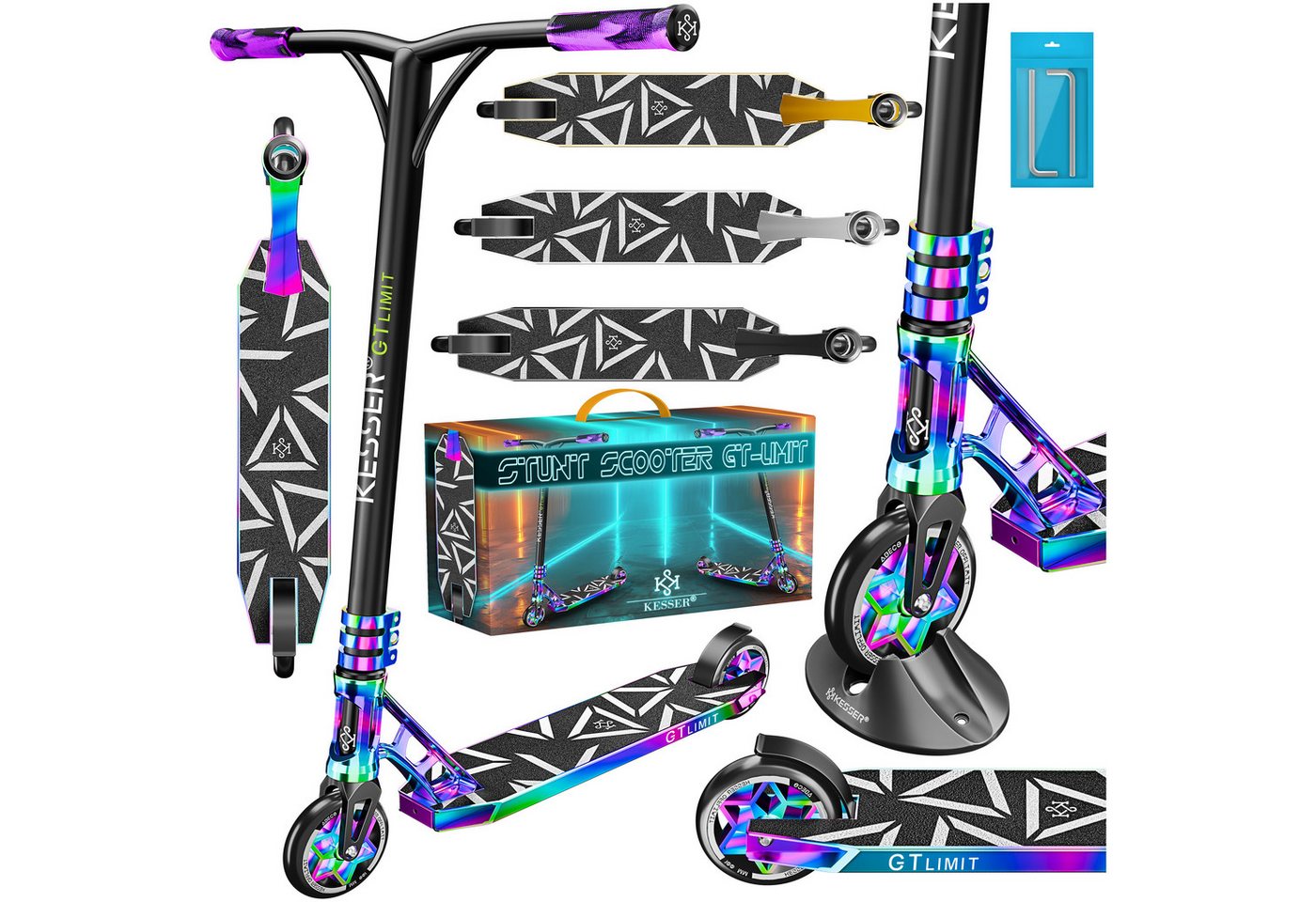 KESSER Scooter, Stuntscooter GT-Limit 360° Lenkung Funscooter Kickscooter Tretroller KESSER Scooter, Stuntscooter GT-Limit 360° Lenkung Funscooter Kickscooter Tretroller von KESSER