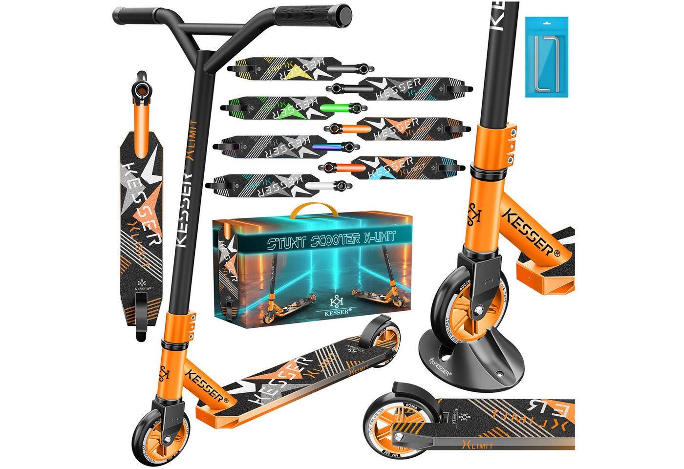 KESSER Stuntscooter, Scooter Funscooter Stuntscooter X-Limit 360° Lenkung KESSER Stuntscooter, Scooter Funscooter Stuntscooter X-Limit 360° Lenkung von KESSER