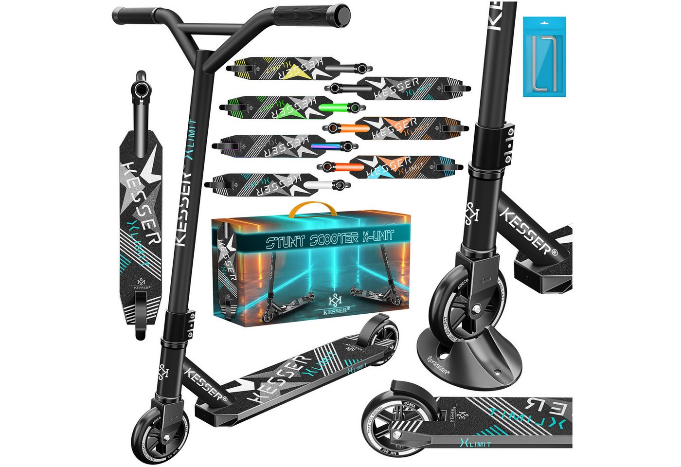 KESSER Stuntscooter, Scooter Funscooter Stuntscooter X-Limit 360° Lenkung KESSER Stuntscooter, Scooter Funscooter Stuntscooter X-Limit 360° Lenkung von KESSER