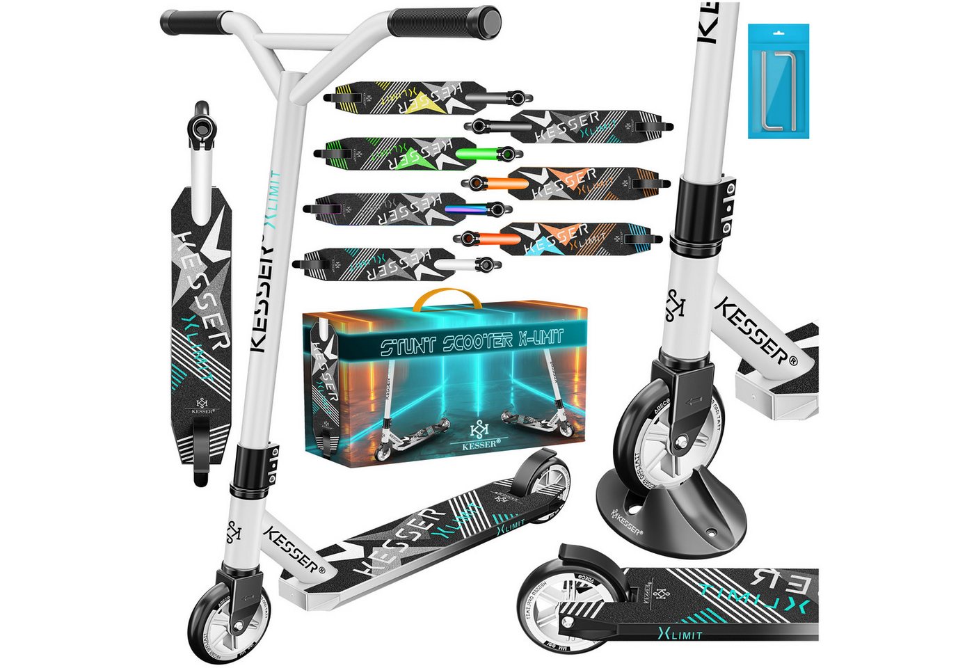 KESSER Stuntscooter, Scooter Funscooter Stuntscooter X-Limit 360° Lenkung KESSER Stuntscooter, Scooter Funscooter Stuntscooter X-Limit 360° Lenkung von KESSER