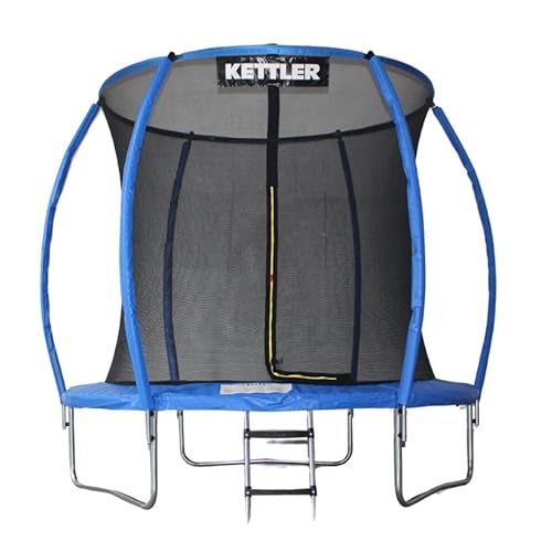 KETTLER Outdoor Trampolin Jump 244 I Gartentrampolin mit Sicherheitsnetz & 244 cm Durchmesser I Wetterfestes Fitness-Trampolin mit Schutzrandabdeckung und Leiter I Hohe Belastbarkeit bis 100 kg (Blau) KETTLER Outdoor Trampolin Jump 244 I Gartentrampolin mit Sicherheitsnetz & 244 cm Durchmesser I Wetterfestes Fitness-Trampolin mit Schutzrandabdeckung und Leiter I Hohe Belastbarkeit bis 100 kg (Blau) von KETTLER
