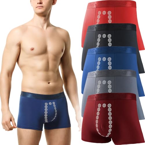 5PCS Proplshove Underwear Proplshove Magnetic Underwear Energetic Massage Magnetic Underwear Massage Boxer Brief (5Pcs,3XL) von KEYULI