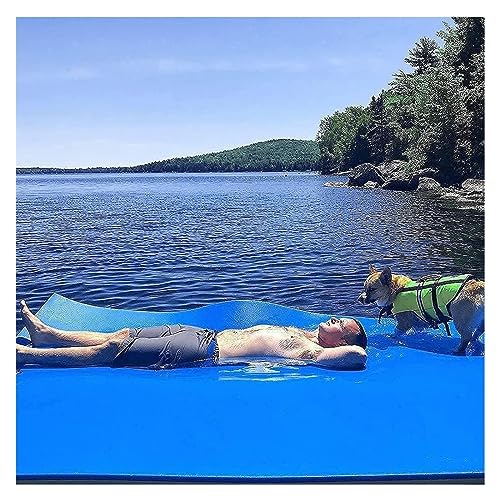 Wasserhängematte, Schwimmender Teppich, Schwimmende Schaumstoffunterlage for Schwimmen for See, Pool und Meer, Wasseraktivitäten im Freien for Erwachsene(Size:5.5m x 1.8m x 3.3cm) von KEuLen