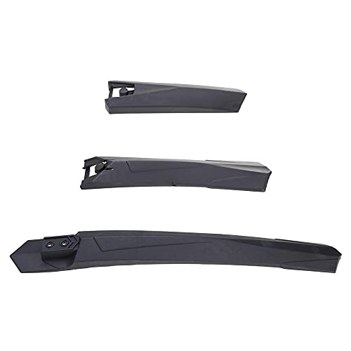 KFXYSM Fahrrad Schutzblech,Mud Guard Schnellspanner Schlammschild Spritzbrettschutzregenbrett Fahrrad Vordere Heckschlammschutzwächter Mordguard Set (schwarz) von KFXYSM