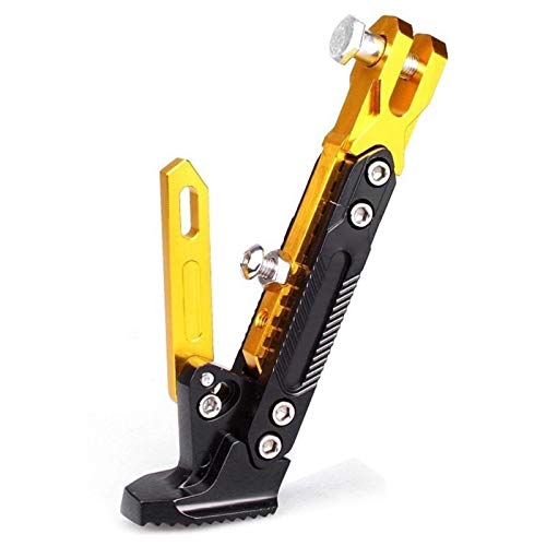 KFXYSM Motorrad SeitenstäNder 1pcs Motorrad Ständer Stellfuß Seitenstütze Parkplatz Ständer for elektrisches Motorrad Universeller Motorrad Ständerverlängerung(Gold) von KFXYSM