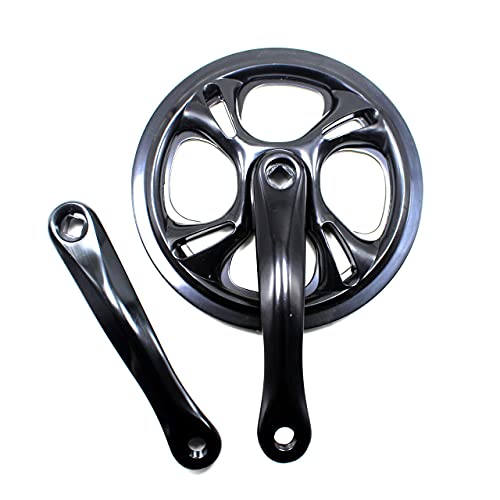 Kurbelgarnitur,Fahrrad Kurbel 48T 170mm Single Speed ​​Bike Crankset Road Faltende Fahrrad Kurbel Set Aluminiumlegierung Kettenrad Kettenrad Zubehör Teil von KFXYSM