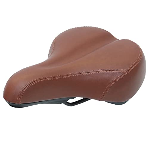 Retro Vintage Leder Fahrradsattel Sitzkissen Rennrad MTB Sportsattel Braun Fahrrad Fahrradsattel Fahrradsitz Retro Vintage Leder Fahrradsattel Sitzkissen Rennrad MTB Sportsattel Braun Fahrrad Fahrradsattel Fahrradsitz von KGADRX